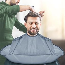 Jolfay Hair Cutting Cape Umbrella Hairdressing Capes Barber Hairdressing Cloak Beard Shaving Waterproof Hairdressing Kit Haircut Bib Hair Dyeing Clothes Waterproof | Suitable for Hair Salon or Home-image-86