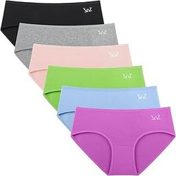 Women's Underwear Soft Cotton Hipster Panties Breathable Briefs 5 or 6 Pack-image-25