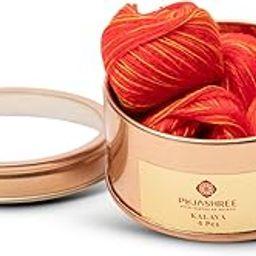 Pujashree 16 Pcs Pure Cotton Kalawa for Pooja Red Moli Puja Kalava Dhaaga Raksha Sutra Mouli Dhaga for Pujan, Havan Festive Diwali Items Religious Scared Thread Hawan Pooja Samagri (Pack of 16)-image-22