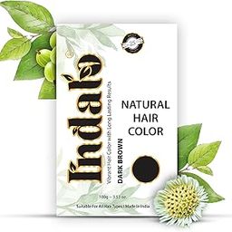Indalo Natural Hair Color Dark Brown | No Ammonia, No Paraben, No PPD, Dark Brown Hair Color | Suitable for Men & Women 100g-image-58
