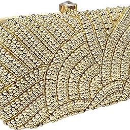 Women's Velvet Pearl Box Clutch with Detachable Chain Sling Strap - Hand Clutch Wallet Purse for Wedding Party, Casual (7 x2x 4 inches)-image-30