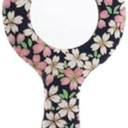 UJEAVETTE® 6xVintage Style Round Handheld Travel Makeup Mirror Compact Vanity Mirror Pattern 2-image-57