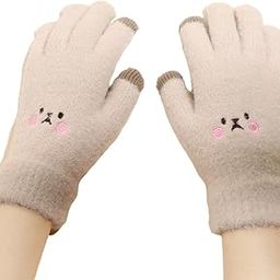 Girls Winter Gloves with Touch Screen Finger for Women Woolen warm | Gloves cum Mittens Winter Wrist Arm Warmer Mitts Gloves for Girls & Women-image-95