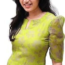 Women's Straight Printed Kurti With Crepe Lining-39