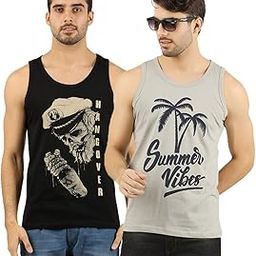 Men's Slim Fit Vest Innerwear Pack of 2-34
