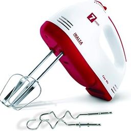 Inalsa Hand Blender| Hand Mixer|Beater - Easy Mix, Powerful 250 Watt Motor | Variable 7 Speed Control | 1 Year Warranty | (White/Red)-25