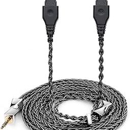 FAAEAL 8-core OCC Copper Silver Plated Cord Audio Cable Compatible with HD650 HD660S HD600 HD6XX HD580 HD565 HD545 HD535 Headphones with 3.5mm Standard Plug-image-19