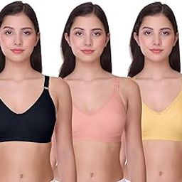 Stylish Bra & Comfortable in a Long Day Pack of 3-image-94