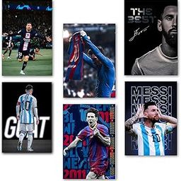 Wallgasm Lionel Messi Set of 6 Posters, 8x12 Inch (A4 Size) 300 GSM | Football | La Pulga | Sports Wall Art for Bedroom, Living Room | GOAT-image-99