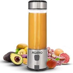 AGARO Galaxy Portable Blender, Portable Hand Blender For Kitchen, 450ml, For Smoothies, Shakes, 126W, 3000 mAh Battery, USB Rechargeable, Stainless Steel Blade.-10