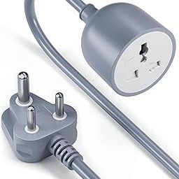 FEDUS 5m Long 18AWG Heavy Duty Male to Female 3 Pin Power Extension cord for heavy appliances Wire, 10amp Indoor Outdoor Power Cord Wire Extender Power Cable for appliances,Electronics and Power Tools-14