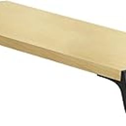 CALANDIS™ Monitor Stand Desk for PC Screen Wooden Support Desktop Shelf Computer Stand Wood and Black | Monitor Mounts & Stands | Monitors, Projectors & Accs-25