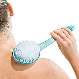 Ekan Long Handle Ultra Soft and Nylon Bristle Bath Brush with Massager For Men and Women Pack of 1 (Color may vary) (m4)-image-47