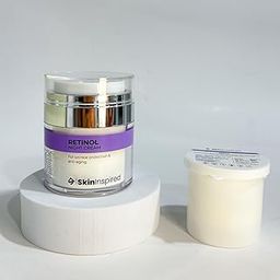 SkinInspired Retinol Night Cream + Refill Cartridge Combo | 0.1% Retinol, Ceramides & Hyaluronic Acid | Texture & Anti-Ageing Care | Smart Value Pack | 2 x 50g | For Normal to Dry Skin-image-23