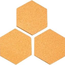 HAMELIN Bee Hive Hexagonal Cork Pinboard for Home Office Classroom & Notice Board for Home | Self-Adhesive Tiles Bulletin Reminder Board | Multi Purpose Wall Decor Boards | Set of 3 | 20 x 10 x 1 cm-27