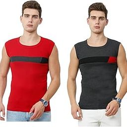 Modern Men's Premium Cotton Gym Vest (S - XXL) (5 Colors Available)-image-36