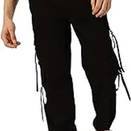 third quadrant Men Parachute Cargo Pant with D Ring || Men Cargo Pants Cotton || Wide Leg Lightweight Cargos for Men-picture-16