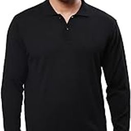 Men's Contemporary Fit Acrylic Wool Blend Full Sleeve Regular Collar Solid Pattern Black Casual Sweater-picture-18