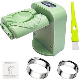 Electric Dumpling Maker Machine,Double Head Automatic Dumpling Maker,Electric Dumpling Maker,2 Modes Household Quick Dumpling Forming Making Tool,For Kitchen Pastry Making (Green)-picture-19