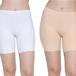 Nylon Spandex High Waist Seamless Under Skirt Shorts for Women & Girls | Shorts High Waist Stretchable Skin Fit Shorties Tights Cycling Shorts Biker Bicycle Shorts-image-88