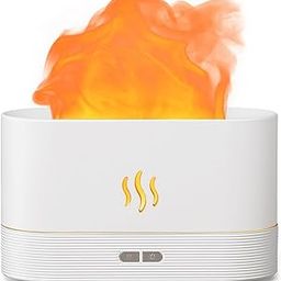 Inditradition Fire Flame Aromatherapy Humidifier for Home | Ultrasonic Essential Oil Aroma Diffuser with Multi-Colour LED (6.5 x 4 Inches, 180ml Tank) (White)-image-55