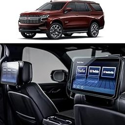 LANTU 2 Pack Matte Screen Protector for Chevy Tahoe Suburban & GMC Yukon Denali 2021-2024 Cadillac Escalade Accessories 12.6" TV DVD Back Seat Media Protector Tempered Glass Anti-Glare-image-7