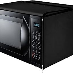 Vintage Pro Microwave Oven Cover Suitable for All Major Brands for Size 41X61X36CMS (Black)-image-23
