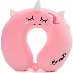 Unicorn Neck Pillow A Unique Product Range Polyester Memory Foam U-Shaped Neck Support Pillow with Washable Cover for Adults and Kids (Pink)-41