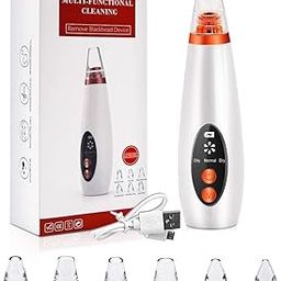 6 in 1 Multi-Functional Black & Whitehead Remover With Pore & Pimples Cleaner suction Machine |Levels Mode With Changeable Functional Heads for Men & Women-image-82