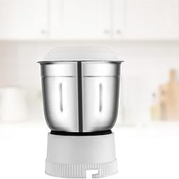 NISSAN HOME APPLIANCES® Stainless Steel 400 ml Chutney Jar for Juicer Mixer Grinder | White Socket Base | 6 Teeth Coupler |Models Comaptable with Bajaj Maharaja Kenstar Crompton Polar-image-113