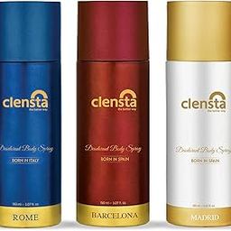 Clensta Deodorant for Men Combo Pack of 3 Body Spray 150ml x 3 | Long Lasting | Gift for Men Boyfriend Husband (Rome, Barcelona, Madrid)-image-36