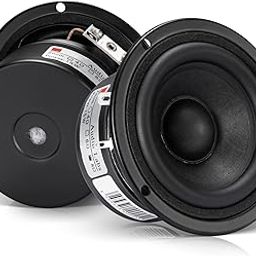 Facmogu Pack of 2 Full Range Wired Bookshelf Speaker, 3 Inch 8 Ohm Anti-Magnetic HiFi Tweeter Wooden Enclosure Home Audio Woofer Multimedia Speakers (8?) (Black)-23