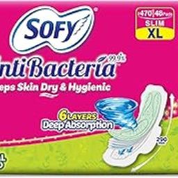 Sofy Women Anti Bacteria Extra Long Sanitary Pads, X-Large, Pack Of 48, 1 count-image-62