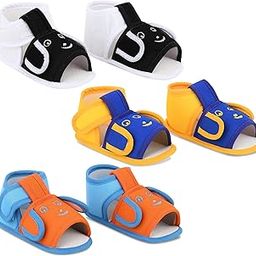 Pack of 3 0-9 Months Unisex New Born Baby Casual Shoes Sandal Booties-image-58