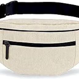 Multifunctional Waterproof Outdoor Sports Waist Bag - Travel Crossbody Fanny Pack, Chest Bag & Running Belt (Cream)-image-10