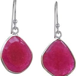 92.5-925 Sterling Silver Lapis Pink Chalcidony Green Onyx Amethyst Ruby Citrine Black Onyx Stone Latest Ethnic Earing for Women and Girls-image-58