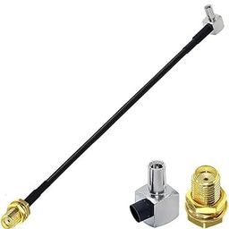 NBR SMA Female to TS9 Male Right Angle RG174 Cable Connector Adapter Antenna Extension RG174 Coaxial Cable 1Feet for 2G 3G 4G LTE Antenna UMTS- 1Pc.-picture-15