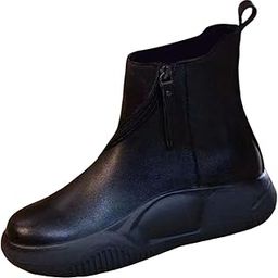 Jazzy Pearls® Comfortable Short Boots Women Shoes Ankle Boots with Zipper for Women Gifts 8 Black|Clothing Shoes & Accessories | Womens Shoes |Boots|1 Pair Short Boots-picture-12