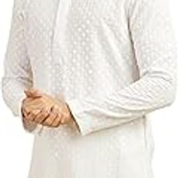 Men's Viscose Embroidered|Sequined Kurta (1pc)-image-19
