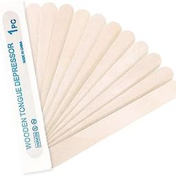 MCP Wooden Professional Disposable Wax Knife/ Spatula/ Applicator ,tongue depressor for doctor, waxing application wooden 100 pcs Box-image-79