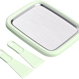 Mini Ice Cream Plate Maker Frozen Yoghurt Plate for Buffet Families Holidays Green-29