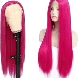 DreamAuro Dreamy Pink Long Wig, Unforgettable haircolor, Instant length & volume, Tangle-free & worry-free, all-day comfort, Style it your way, Unleash your inner magic, Be the center of attention.-18