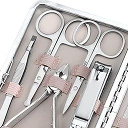 CALANDIS Grooming Kits Fingernails Toenails Care with Case for Beauty Salon Women Men Argent 18 pieces | Manicure/Pedicure Tools & Kits | Nail Care, Manicure & Pedicure-picture-49