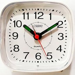 Orpat Abstract Plastic Beep Alarm Clock (White, Small, 7.18 x 3.3 x 6.8 cm, TBB-137)-Analog-19