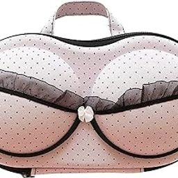 Bra Travel Case and Protector - Crush-Free Lingerie Organizer - Underwear Storage Case – Undergarment Travel Case Women - Lingerie Organizing Bag (Multicolour)-image-5