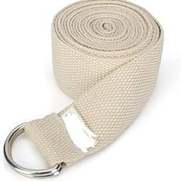 SUNNY Yoga BELT 9ft for Stretching & Flexibility – Premium Cotton Yoga Belt with Adjustable D-Ring | Ideal for Pilates, Physical Therapy, & Home Workouts-image-38