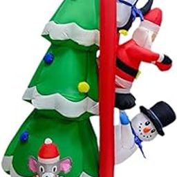 SECRET DESIRE Creations Christmas Inflatable Santa Claus Weatherproof Christmas Blow Yard Decoration Style H|Home Decor|Figurines-image-15