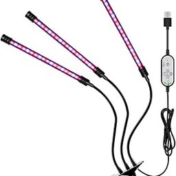 bnf® Remote Dimmable LED Grow Lights Plant Garden Lamp Indoor Plant Hydroponics 45W 3 Head Strip | Lamps, Lighting & Ceiling Fans | Lamps-image-49