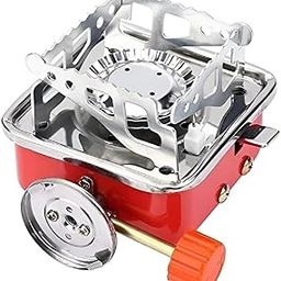 ZILLTOYIN Portable Gas Stove Square-Shaped Gas Butane Burner Camping Stove Folding Furnace Stove travelling Stainless Steel Ultra Light Folding Emergency Cooking Use Cooking Stove - 134-image-87
