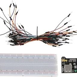 Starter Kits kuman 830 MB-102 Tie Points Solderless Breadboard + 3.3V 5V Power Supply Module + 65pcs Jumper Cables Wires-picture-23